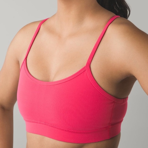 NWT BOOM JUICE PINK LULULEMON FLOW Y BRA IV - Picture 2 of 7